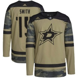 Bobby Smith Dallas Stars Men's Adidas Authentic Camo Military Appreciation Practice Jersey