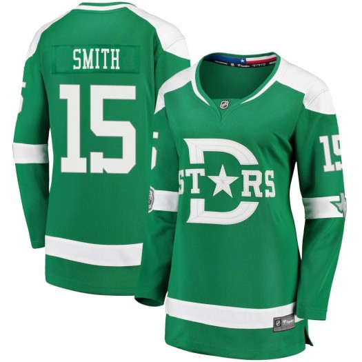 Bobby Smith Dallas Stars Women's Fanatics Branded Green 2020 Winter Classic Breakaway Jersey