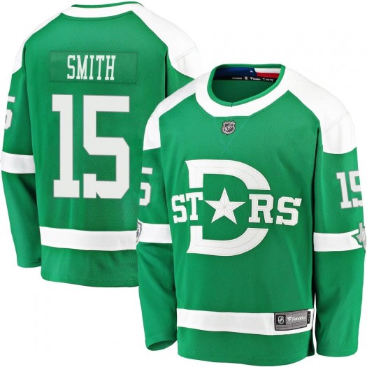 Bobby Smith Dallas Stars Youth Fanatics Branded Green 2020 Winter Classic Breakaway Jersey