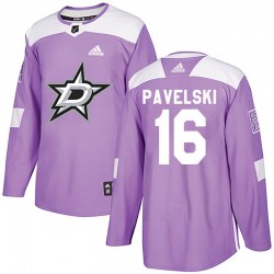 Joe Pavelski Dallas Stars Men's Adidas Authentic Purple Fights Cancer Practice Jersey